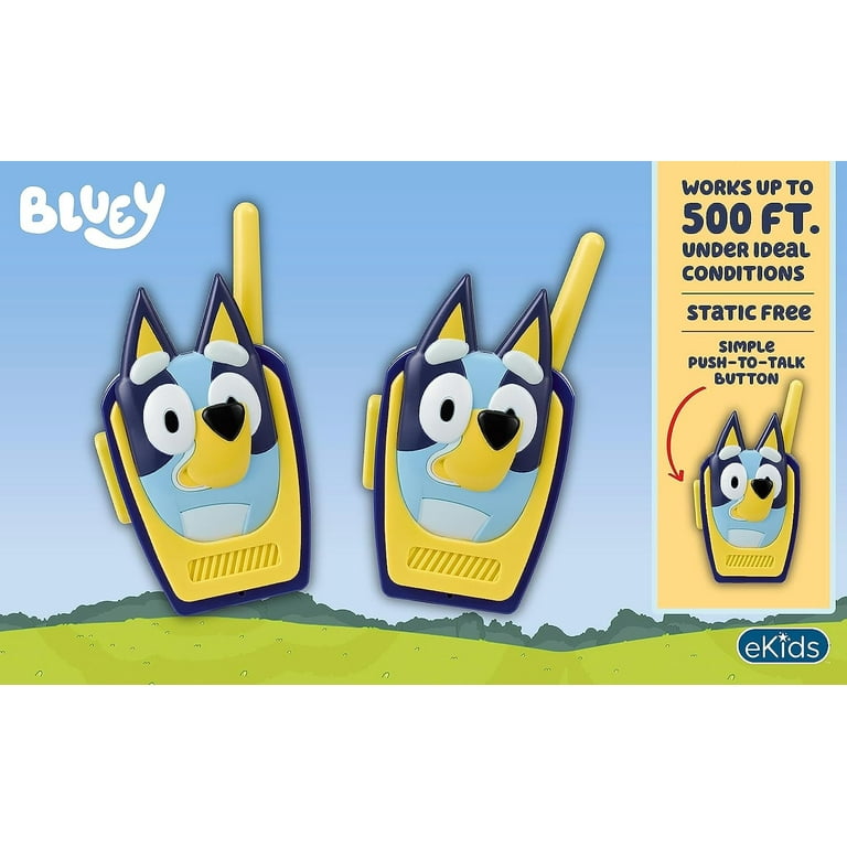 ekids Bluey Walkie Talkies: Indoor and Outdoor Fun Toy for