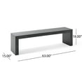 thumbnail image 6 of GDF Studio Alveton Rustic Acacia Wood Dining Bench, Black, 6 of 8