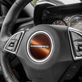 thumbnail image 2 of IPG Compatible with 2017-2024 Camaro Carbon Fiber Steering Wheel Accent Decal Cover Chevy Wrap Skin Do it Yourself Kit Decorative Stickers (Bronze), 2 of 6