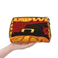 thumbnail image 4 of Easygdp Halloween Pumpkin Leather Makeup Bag Zipper Pouch Travel Cosmetic Organizer for Women and Girls, Make up Bag with Zipper, 4 of 8