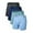C1-Dark Grey/Navy Blue/Light Blue/Sky Blue, variant on ANLIQI Mens Underwear Soft Bamboo Rayon Boxer Briefs Breathable Open Fly Underwear Multipack(Black&Navy Blue&Dark Grey,L)