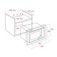 thumbnail image 2 of Microondas Teka MS 620 BIS 60 cm (24) negro y Acero inoxidable, 2 of 5