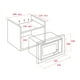 thumbnail image 2 of Microondas Teka MS 620 BIS 60 cm (24) negro y Acero inoxidable, 2 of 5