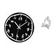 thumbnail image 5 of Reloj de pared,Reloj de pared silencioso y decorativo que no hace tictac,Reloj moderno de 12 pulgadas para pared de casa o oficina,sencillo.,Figura de lector abstracto,Estatua de pensador, 5 of 8