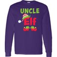 thumbnail image 3 of Inktastic Christmas Uncle Elf Long Sleeve T-Shirt, 3 of 5