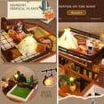 thumbnail image 2 of DIY Miniature Dollhouse Kit, 3D Wooden Villa Model with LED Lights, Adult Craft Gift, 2 of 6