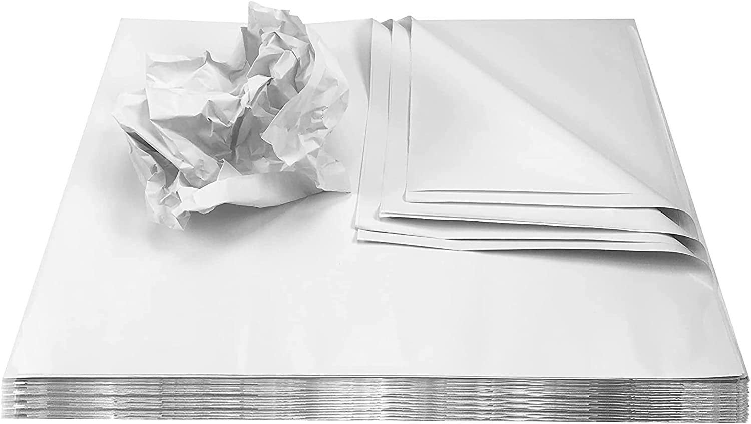 White Newsprint Packing Paper for Shipping 31" x 21.5", Pack of 500