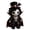 E, variant on Handmade Patchwork Cat Skeleton Girl DIY Sewing Kit for Halloween Festive Projects with Embroidered Fabric Materials and Easy Assembly Craft Pieces for Gift, 9 Inch