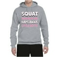 thumbnail image 2 of Wild Bobby Squat Because No One Raps About Little Butts Gym/Workout Unisex Graphic Hoodie Sweatshirt, Heather Grey, Medium, 2 of 5