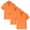 Orange2, variant on fatyb 3 Pack Boys Girls Short Sleeve Collared Shirts School Uniform Tops Summer Golf Shirts for Kids