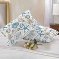 thumbnail image 3 of Ocean Retro Outdoor Pillow Covers Pack of 2 Shell Anchor Starfish Coral Nautical Blue Waterproof Throw Pillow Covers Decorative Cushion Cases for Patio Garden Tent Balcony Couch 20x12 inch, 3 of 8