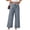 Navy, variant on Stamzod Casual Pants for Women Summer Striped Cropped Straight Leg Trousers with Pocket Beach Vacation Outfits Navy S