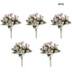 thumbnail image 2 of 5 piezas de flores artificiales Injueey simulación de crisantemo decoración rosa, 2 of 6