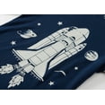 thumbnail image 5 of Little Boys Long Sleeve Rocket Pajamas for Boys 100% Cotton Toddler Space Rocket Sleepwear Clothes Set 7T/6459, 5 of 7