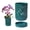 Dark Green, variant on Ceramic Flower Pots Multi-Hole Design Bowl with Removable Tray | Ceramic Pots for Plants for Indoor Outdoor Garden Gardening House Outside Planting Watering