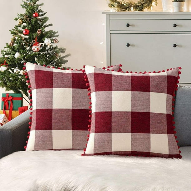 Buffalo check pillows clearance walmart