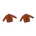 thumbnail image 1 of Vogacara 1/6 Doll Down Jacket Ropa de diario Vestir para muñeca de 12 pulgadas Naranja 2piezas Naranja Longitud: 12.3 cm, 1 of 6
