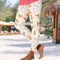 thumbnail image 2 of Pantalones de mujer Estilo de traje Pascua Impresión Pantalones de yoga de cintura alta para las mujeres Leggings de control del vientre para el gimnasio, 2 of 6
