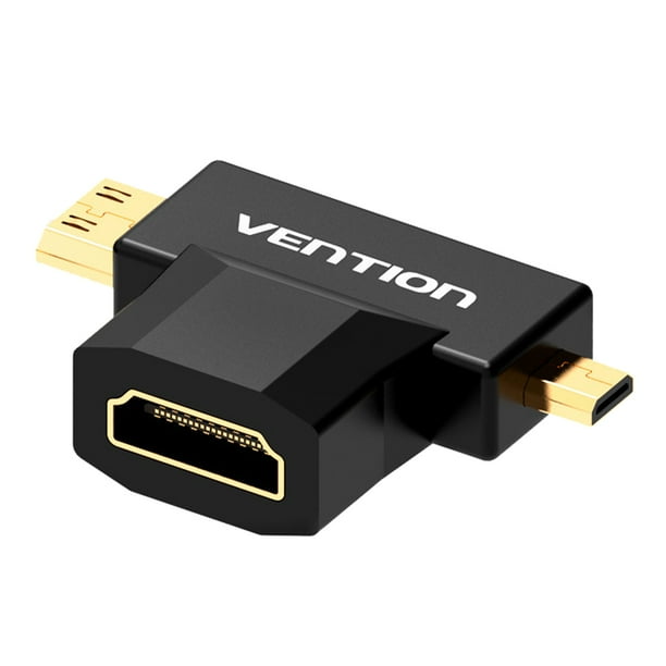 Vention Mini Micro Hd To Hd Adapter 2 In 1 3d 1080p Female Tv Camera Tablet Projector Converter Walmart Com Walmart Com