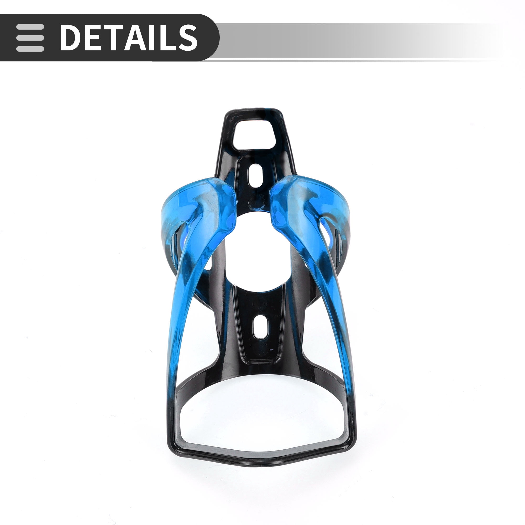 Unique Bargains Bike Bottle Cage Rack Integrally-formed Plastic Bicycle Drinks Holder Blue