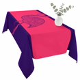 thumbnail image 2 of Pink Navy Blue Flamingo Table Cloth Waterproof Tablecloths, Summer Beach Coastal Modern Art Tablecloth Dining Table Cover for Kitchen Party Tabletop Outdoor, Rectangle Tablecloth 54x108 Inch, 2 of 9