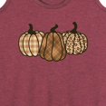 thumbnail image 3 of Instant Message - Brown Plaid Pumpkins - Women's Racerback Tank Top, 3 of 6