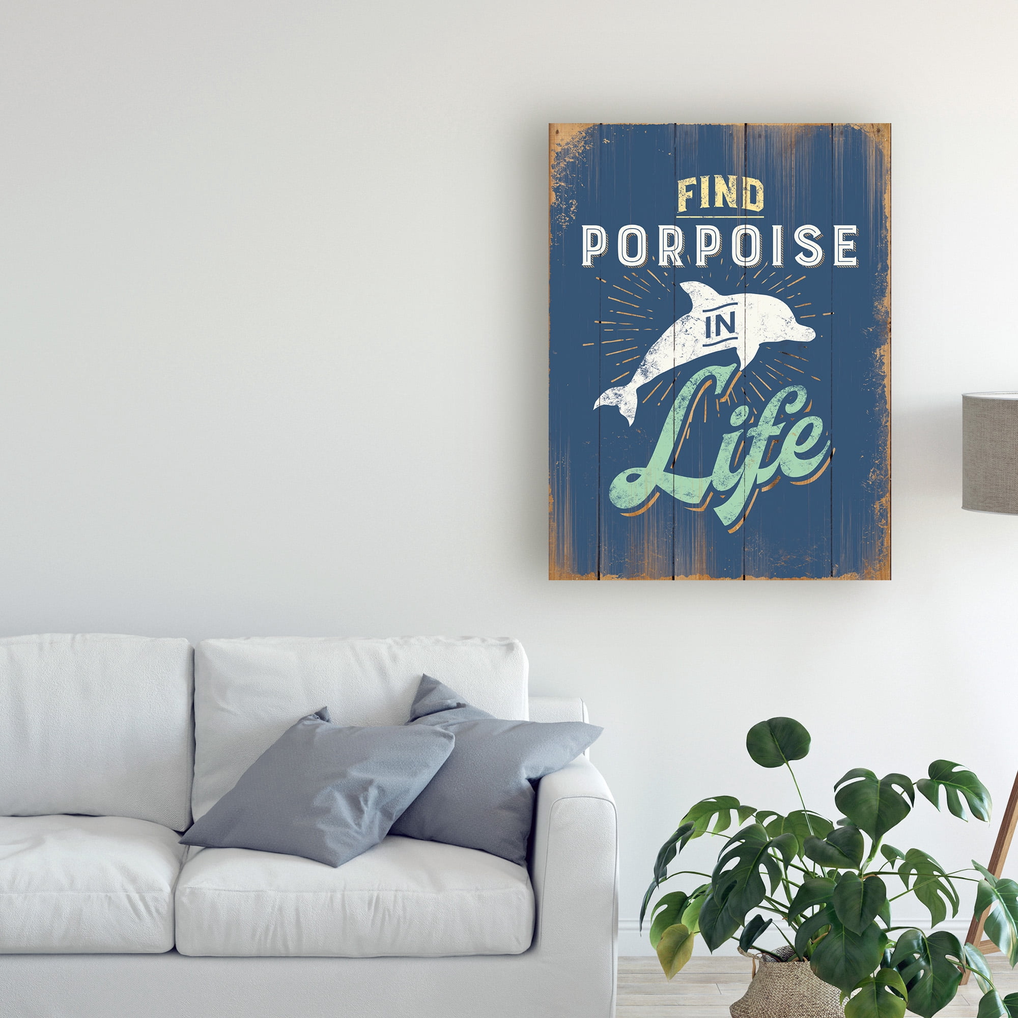 Trademark Fine Art 'Punny Coastal I' Canvas Art by JJ Brando
