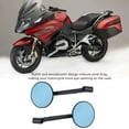 thumbnail image 3 of Miroir 1 Paire Rétroviseur de Moto 60 mm Rétractable Bleu Style Rétro Rétroviseur de Guidon Réfléchissant pour VTT Motoneiges Motos hors Route, 3 of 7