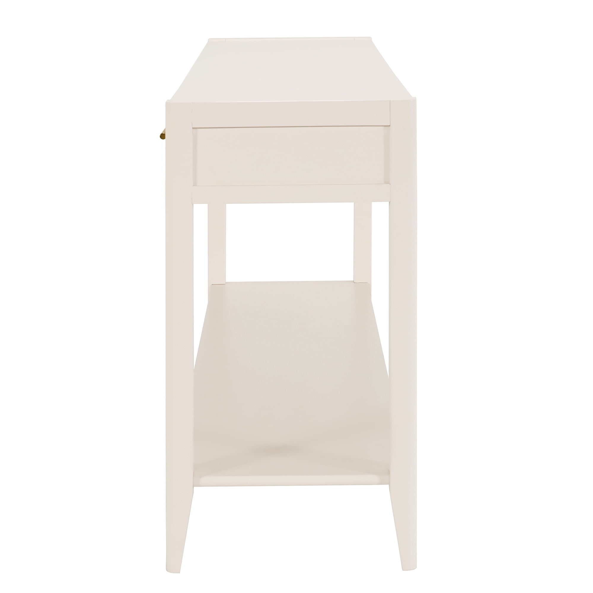 60" Painted Console Table with 3 Drawers,Wooden Entryway Table with Storage Shelf, Farmhouse Sofa Table for Living Room, Hallway,Entryway, Foyer, Corridor(Beige)