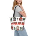 thumbnail image 2 of Disketp Christmas Houses for Women’s Casual Shoulder Tote Bag Cross-body Handbags for Shopping, Travel and Daily Use, 2 of 6