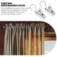 thumbnail image 4 of 100 clips de cortina de hierro con ganchos para colgar luces de fiesta, para cortinas, fotos, arte, manualidades y decoración del hogar, 4 of 8