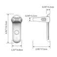 thumbnail image 5 of Childproof Door Lever Lock, Baby Safety Door Handle Lock, Easy to Install and Use 3M VHB Adhesive No Tools or Drill Required (White, 2 Pieces), 5 of 5