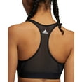 thumbnail image 6 of Adidas Womens Black Don't Rest 3 Bar Logo Racerback Padded Sports Bra Sz XS $40, 6 of 10