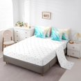 thumbnail image 3 of Manfei Boys Girls Gradient Ocean Beach Bedding Comforter Set 7-Piece,Ombre Sea Waves King Bedding Sets,Summer Holiday Ultra Soft Bed Sheets,Luxury Bedroom Decor, 3 of 6
