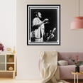 thumbnail image 3 of Historic Framed Print, [Big Mama Thornton, three-quarter length portrait, facing right, singing], 17-7/8" x 21-7/8", 3 of 9