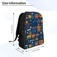 thumbnail image 4 of Haiem Funny Steam Train Backpack - Stylish and Durable 15-inch Laptop Backpack with Waterproof Oxford Fabric, 4 of 8