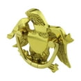 thumbnail image 3 of Brass Eagle Door Knocker 5.25" W x 7" H Solid Brass Lacquered Finish Antique Decorative Liberty Eagle Front Door or Gate Metal Knockers Handle w/Screws Renovators Supply, 3 of 12