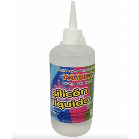Silicon Liquido 250 ML PASCUA pegamento transparente para manualidad escolar y de oficina