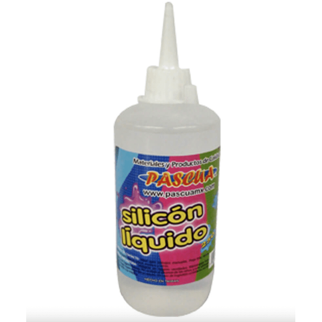 Silicon Liquido 250 ML PASCUA pegamento transparente para manualidad escolar y de oficina