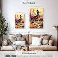 thumbnail image 3 of Elephant Stock Desert Roadrunner Wall Art - Vertical Multi Panel Canvas - Living Room Wall Decor - Animal Multi Panel - Orange And Purple Decor By Ryan James - 14" x 23", 3 of 4