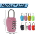 thumbnail image 3 of GZQJFMY Combination Lock 1 Pack 4 Digit Waterproof Locker Locks Secure Outdoor Padlock for Gym Lockers,Toolboxes,Gates,Fences,Storage,Sports Locker,Cabinets (Yellow), 3 of 8