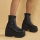 thumbnail image 5 of Amzcrzy Zapatos de mujer,Zapatos de mujer,Zapatillas de mujer, Botas de mujer de moda retro de tacón medio con tacón alto y elástico estilo caballero. Sandalias Mujer Zapatillas De Casa, 5 of 5