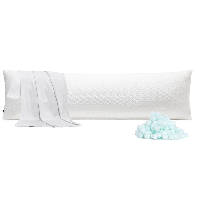 Almohada corporal Rainmr 180 x 50 cm de espuma viscoelástica con funda refrescante