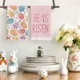 thumbnail image 2 of Sm:)e Eggs He is Risen Bunny Happy Easter Kitchen Dish Towels 18x26 Inch Set of 4 Pink, 2 of 6