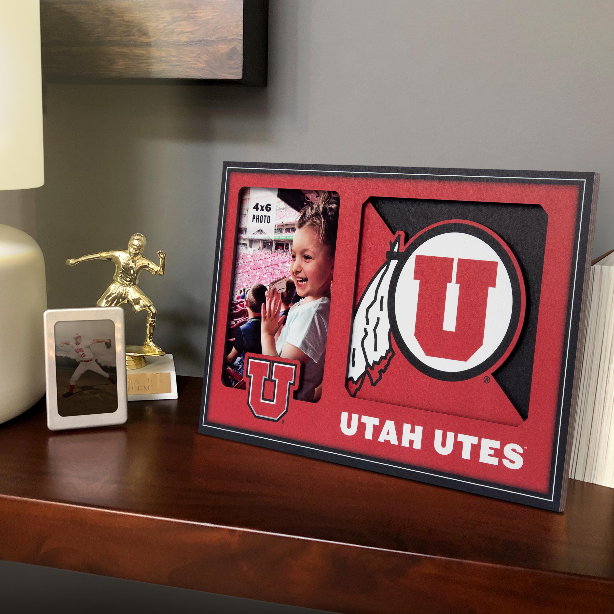 Utah Utes 3D Logo Picture Frame