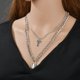 thumbnail image 1 of 1 Pcs Car Ornaments Vintage Multilayer Originality Pendant Necklace Women Key Lock Necklaces Jewelry Gold Layered Chain NecklaceBracelet He Qiyong unisex, 1 of 1