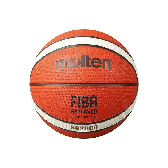 Balón de Basquetbol Molten BG B7G2000 Giugiaro NO.7 Hule Natural Moldeado Naranja/Beige