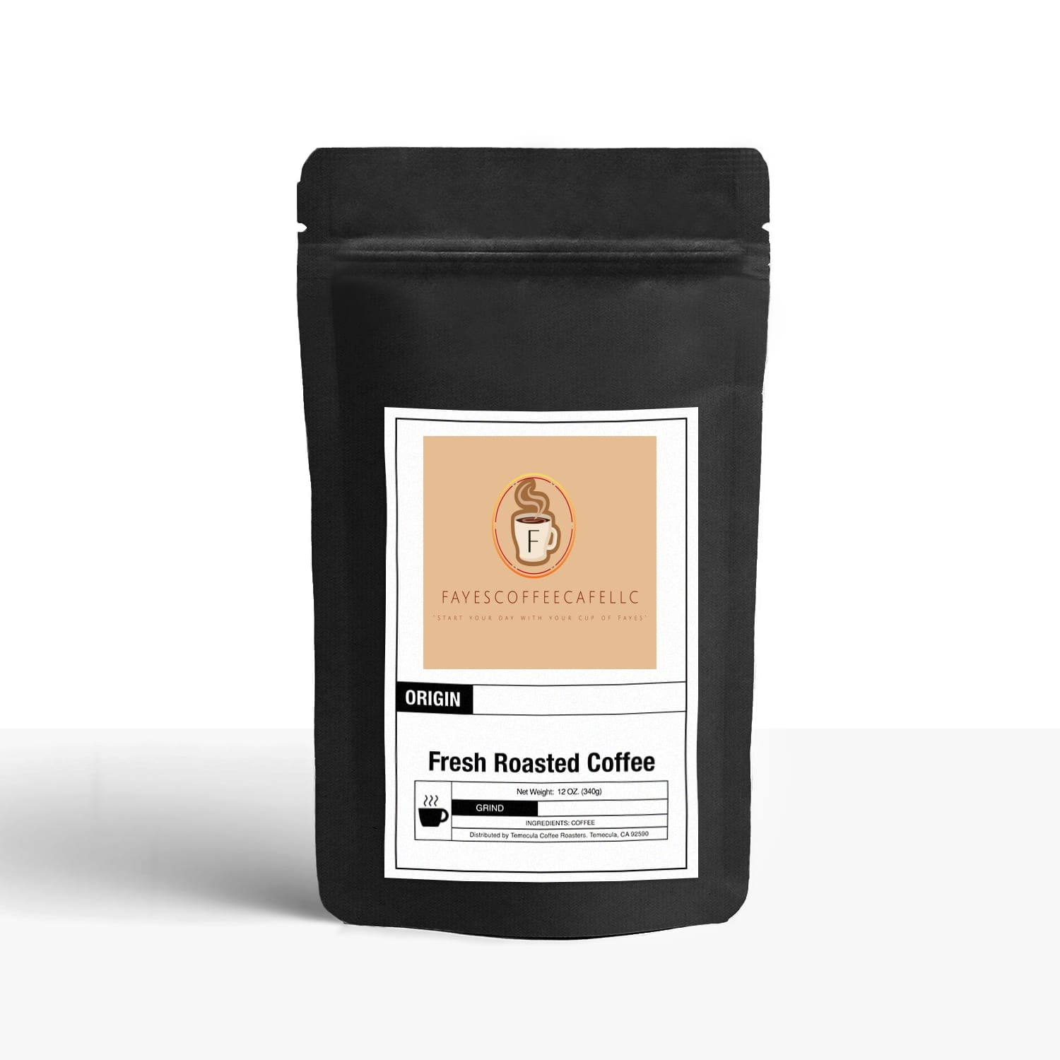 Faye’s Coffee Cafe LLC Coffee with Mushrooms, 8 oz, Medium Roast