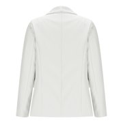HongQid Blazer Jacket Long Sleeve Shawl Collar Open Front Formal Blazers Suit Inner Pocket for Women
