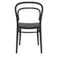 thumbnail image 5 of Luxury Commercial Living 33.5" Black Patio Armless Stackable Dining Chair, 5 of 9